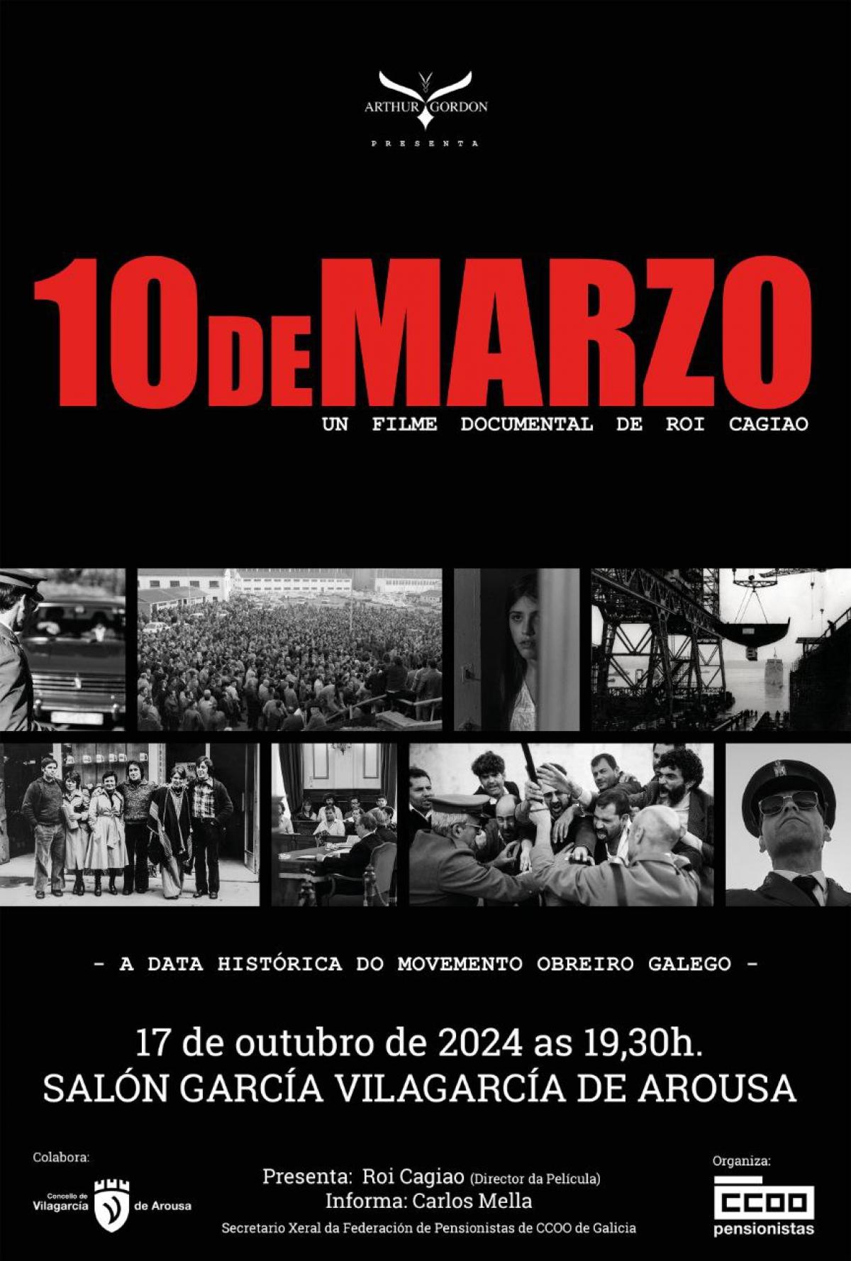 Cartel Pelcula "10 de Marzo"