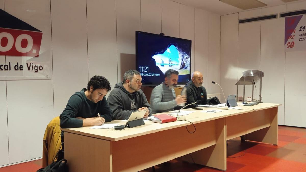 Un momento da asemblea convocada por CCOO-Industria en Vigo